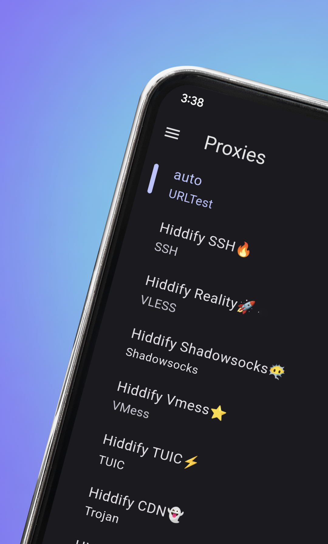 Hiddify скриншот